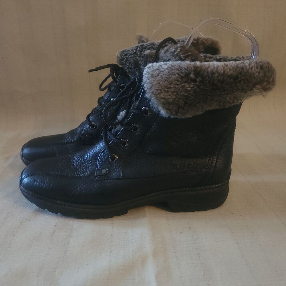 Blondo Women's Winter Boots Genuine Shearling Lined Leather Waterproof 8.5